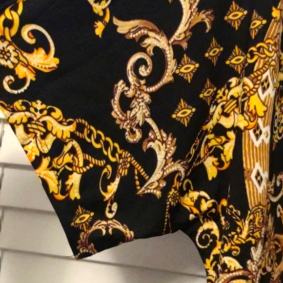 PerSeption Woman multicolored short sleeve blouse 2X - Picture 3 of 8